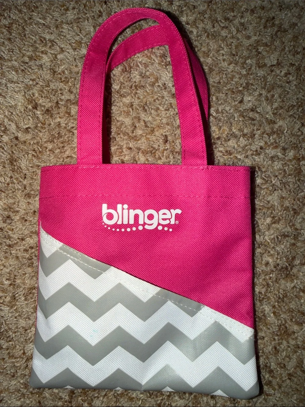 Blinger Rhinestone Tool with Pink Chevron Tote